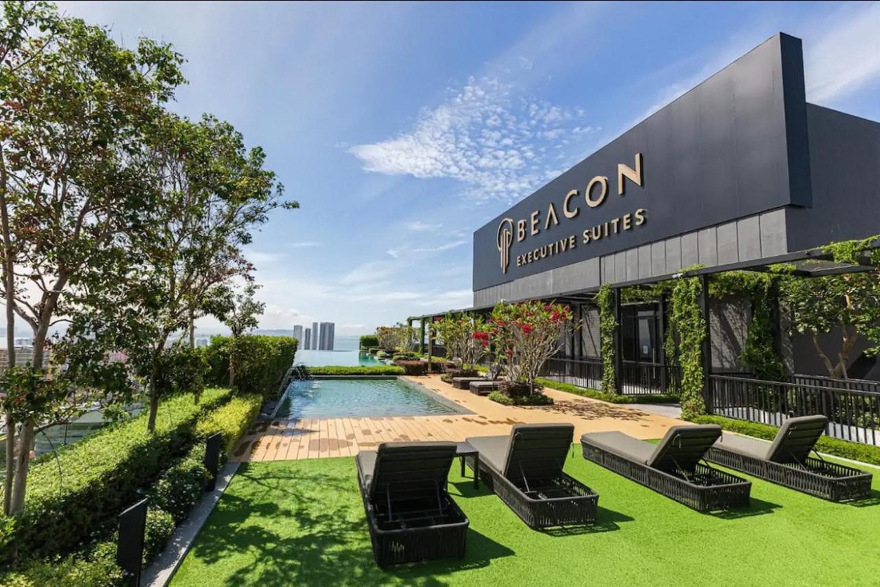 Skypool With Seaview 8Pax Beacon Executive Suites - Georgetown City Centre - 3Km To Komtar Bagian luar foto